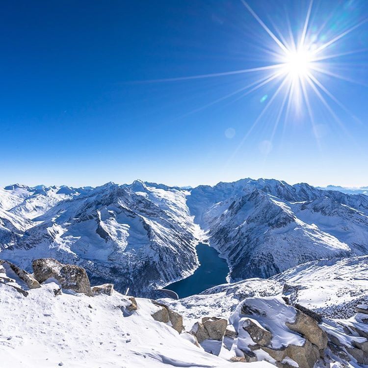 Schlegeisspeicher Winter seen zillertal
